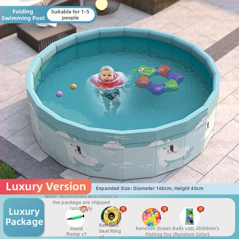 Vaikų buitinis baseinas Nepripučiamas suaugusiųjų kūdikių didelis lauko lauko sulankstomas baseinas plaukimo kibiras