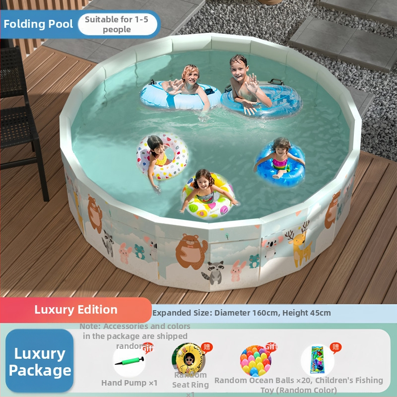 Vaikų buitinis baseinas Nepripučiamas suaugusiųjų kūdikių didelis lauko lauko sulankstomas baseinas plaukimo kibiras