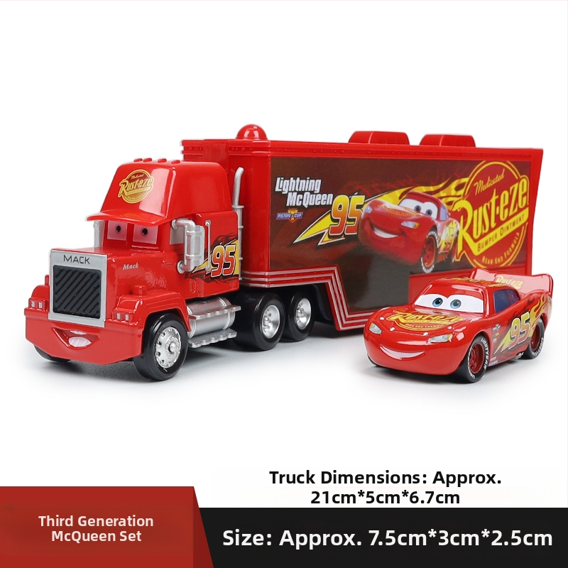 Cars 3 Racing Lightning Mcqueen Παιδικό Παιχνίδι Αυτοκίνητο από Κράμα Μαύρο Αυτοκίνητο Καταιγίδας King Road Boss Cool Sister