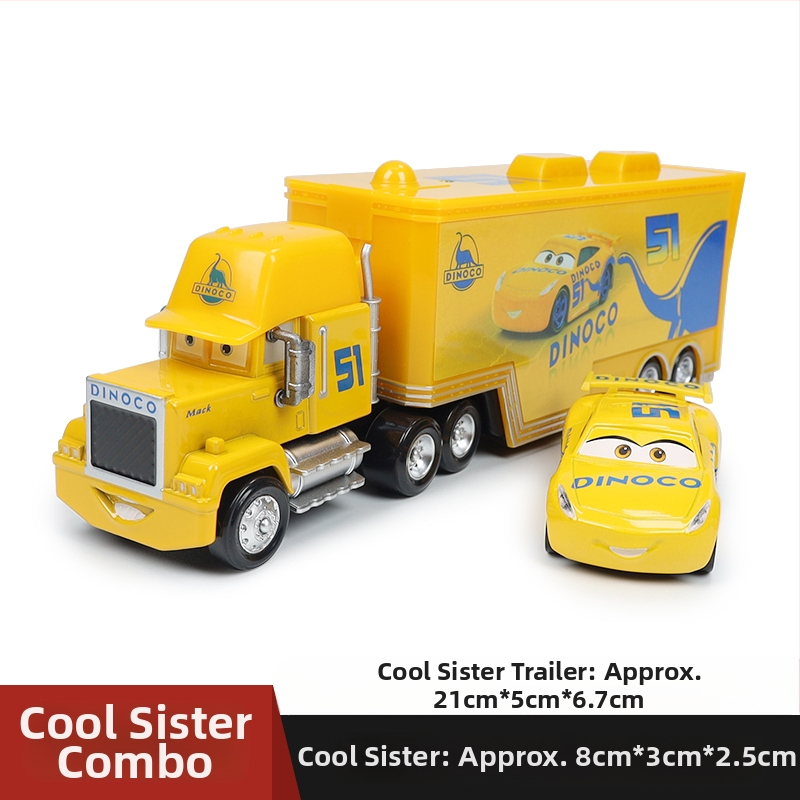 Cars 3 Racing Lightning Mcqueen Παιδικό Παιχνίδι Αυτοκίνητο από Κράμα Μαύρο Αυτοκίνητο Καταιγίδας King Road Boss Cool Sister