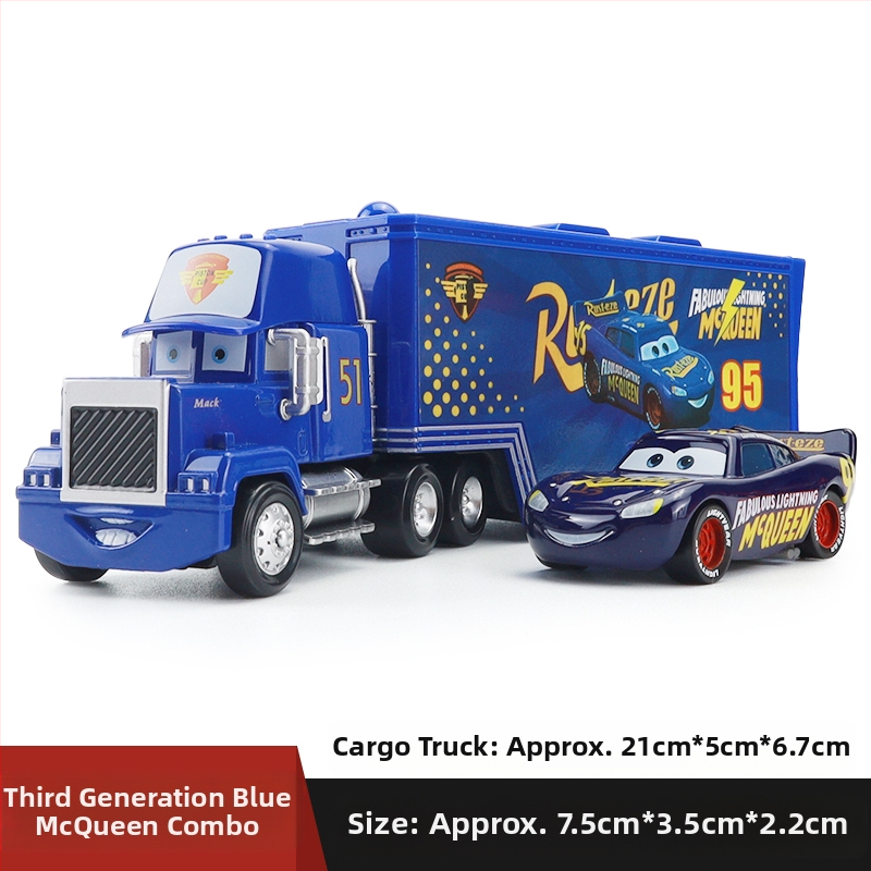 Cars 3 Racing Lightning Mcqueen Παιδικό Παιχνίδι Αυτοκίνητο από Κράμα Μαύρο Αυτοκίνητο Καταιγίδας King Road Boss Cool Sister