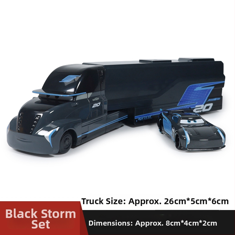 Cars 3 Racing Lightning Mcqueen Παιδικό Παιχνίδι Αυτοκίνητο από Κράμα Μαύρο Αυτοκίνητο Καταιγίδας King Road Boss Cool Sister