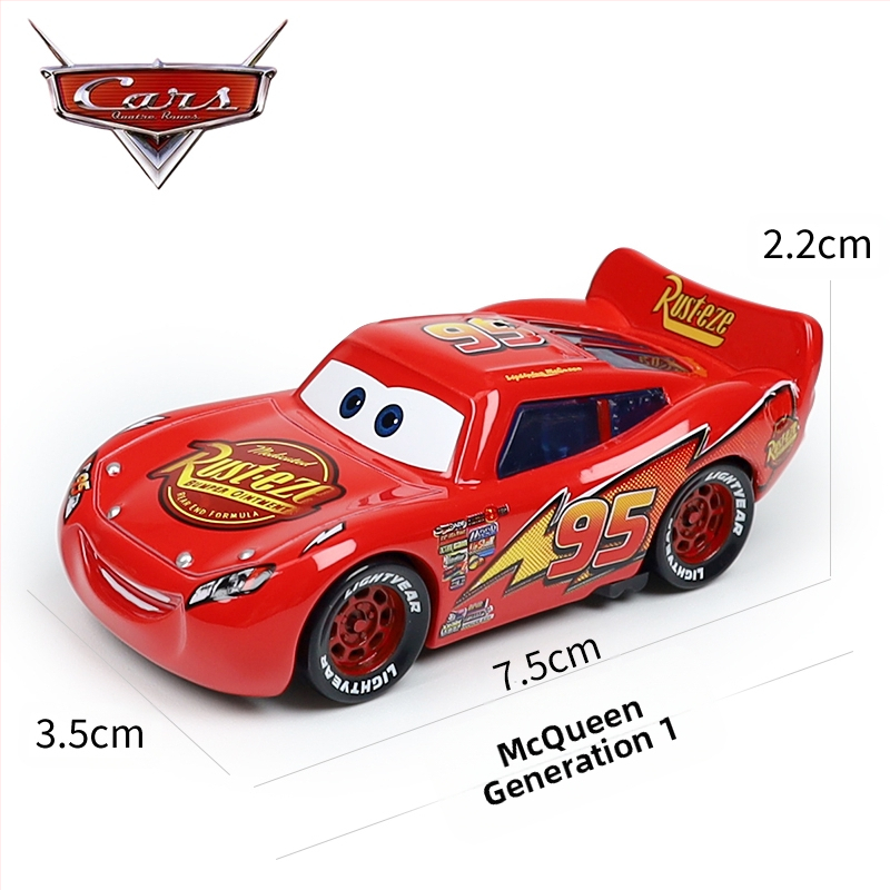 Cars 3 Racing Lightning Mcqueen Παιδικό Παιχνίδι Αυτοκίνητο από Κράμα Μαύρο Αυτοκίνητο Καταιγίδας King Road Boss Cool Sister