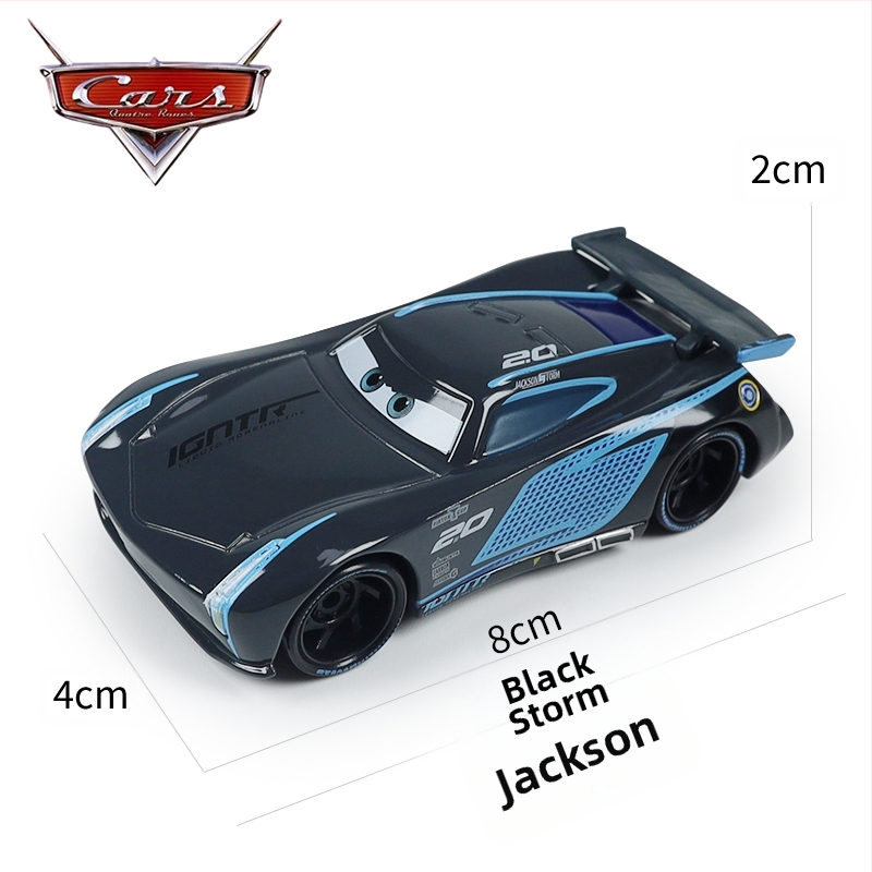 Cars 3 Racing Lightning Mcqueen Παιδικό Παιχνίδι Αυτοκίνητο από Κράμα Μαύρο Αυτοκίνητο Καταιγίδας King Road Boss Cool Sister