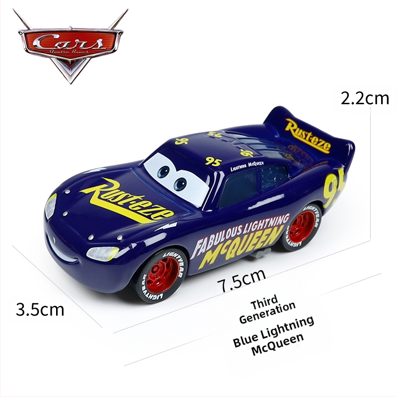 Cars 3 Racing Lightning Mcqueen Παιδικό Παιχνίδι Αυτοκίνητο από Κράμα Μαύρο Αυτοκίνητο Καταιγίδας King Road Boss Cool Sister