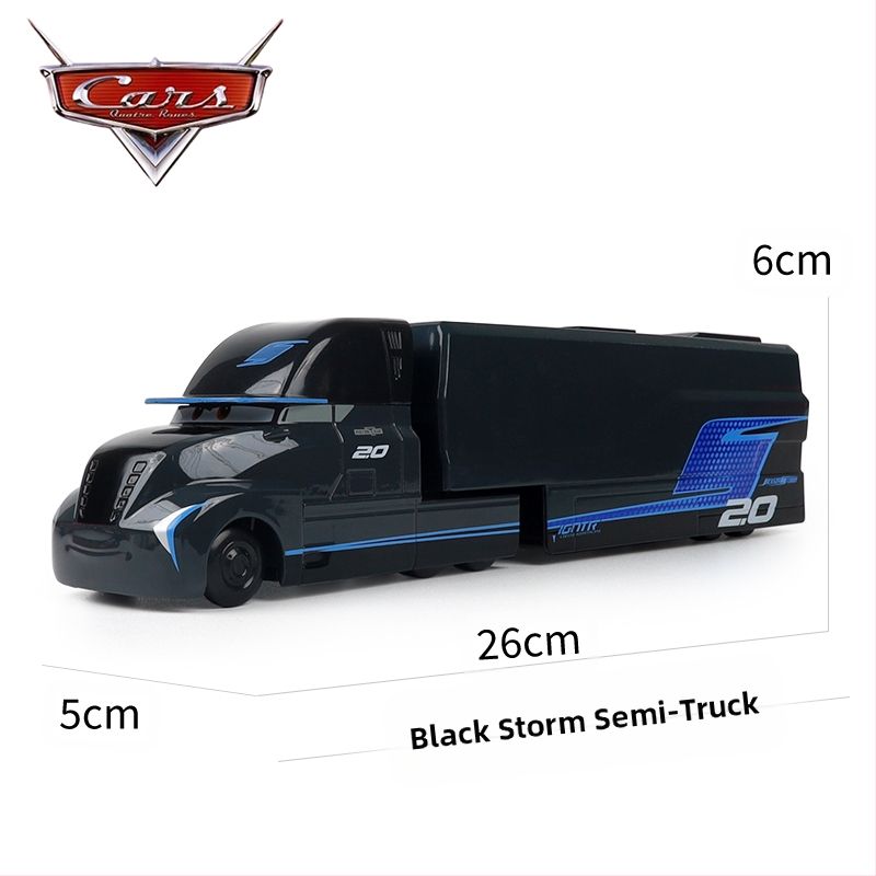 Cars 3 Racing Lightning Mcqueen Παιδικό Παιχνίδι Αυτοκίνητο από Κράμα Μαύρο Αυτοκίνητο Καταιγίδας King Road Boss Cool Sister