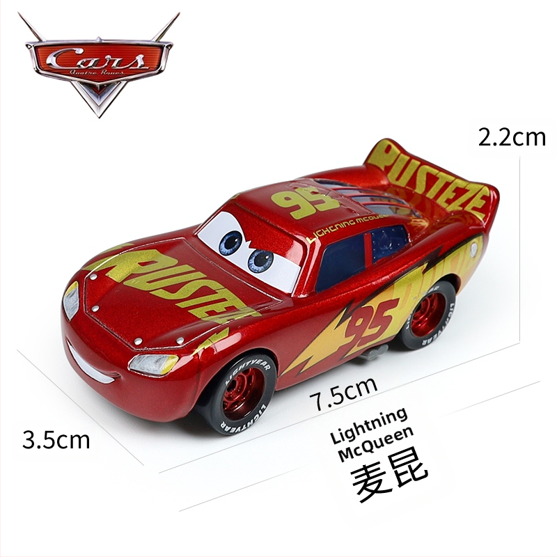 Cars 3 Racing Lightning Mcqueen Παιδικό Παιχνίδι Αυτοκίνητο από Κράμα Μαύρο Αυτοκίνητο Καταιγίδας King Road Boss Cool Sister