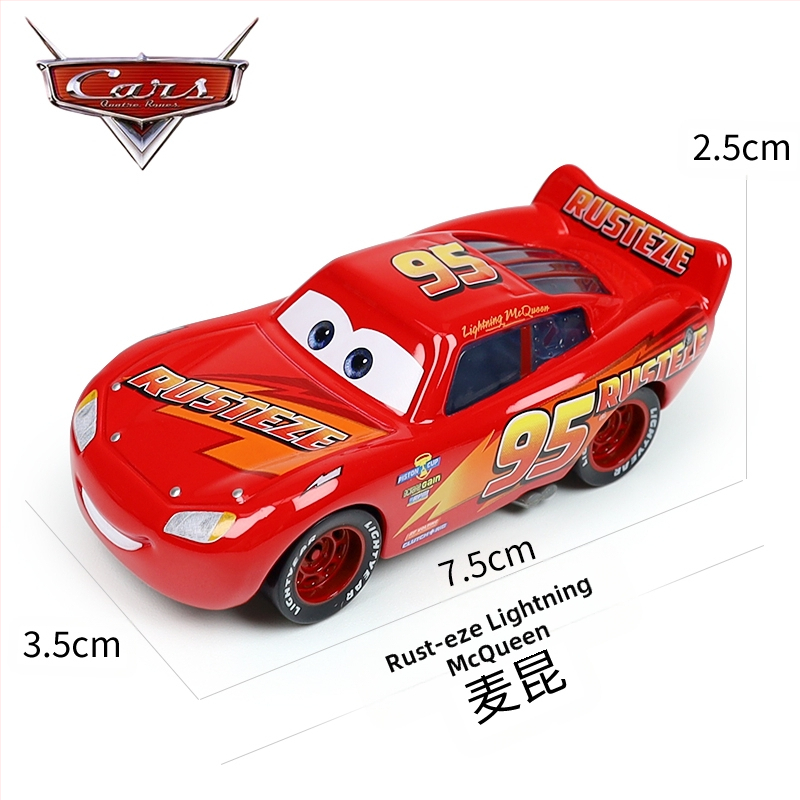 Cars 3 Racing Lightning Mcqueen Παιδικό Παιχνίδι Αυτοκίνητο από Κράμα Μαύρο Αυτοκίνητο Καταιγίδας King Road Boss Cool Sister