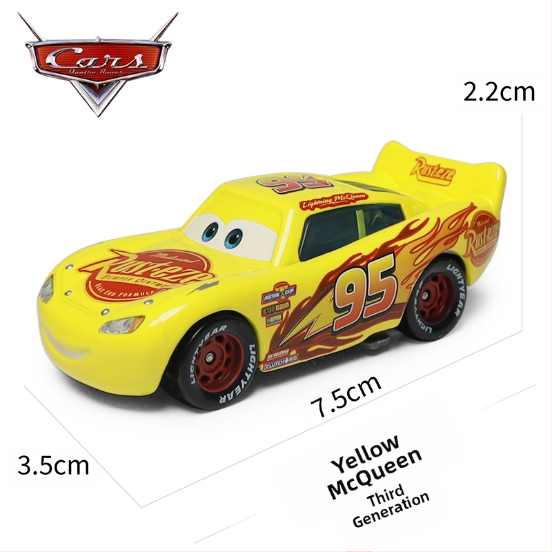 Cars 3 Racing Lightning Mcqueen Παιδικό Παιχνίδι Αυτοκίνητο από Κράμα Μαύρο Αυτοκίνητο Καταιγίδας King Road Boss Cool Sister