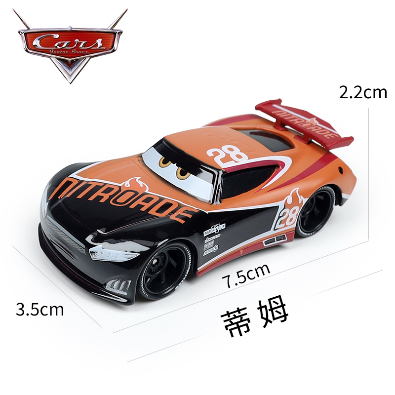Cars 3 Racing Lightning Mcqueen Παιδικό Παιχνίδι Αυτοκίνητο από Κράμα Μαύρο Αυτοκίνητο Καταιγίδας King Road Boss Cool Sister