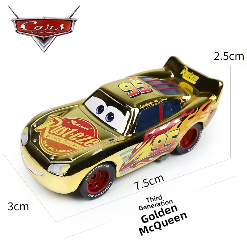 Cars 3 Racing Lightning Mcqueen Παιδικό Παιχνίδι Αυτοκίνητο από Κράμα Μαύρο Αυτοκίνητο Καταιγίδας King Road Boss Cool Sister