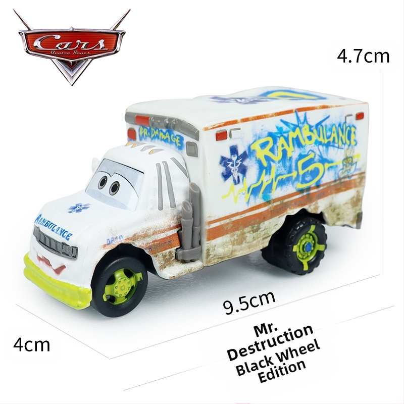 Cars 3 Racing Lightning Mcqueen Παιδικό Παιχνίδι Αυτοκίνητο από Κράμα Μαύρο Αυτοκίνητο Καταιγίδας King Road Boss Cool Sister