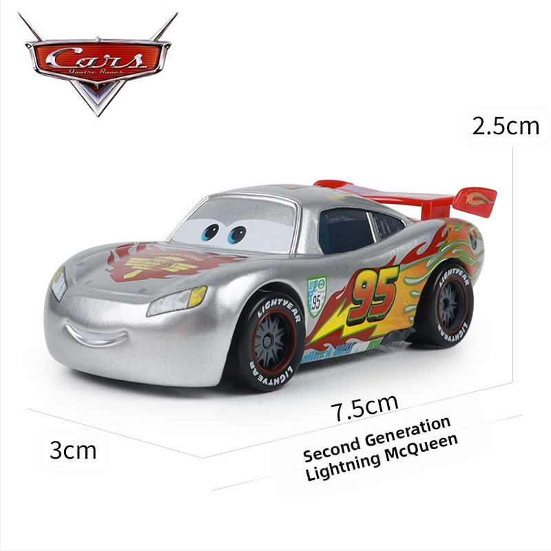 Cars 3 Racing Lightning Mcqueen Παιδικό Παιχνίδι Αυτοκίνητο από Κράμα Μαύρο Αυτοκίνητο Καταιγίδας King Road Boss Cool Sister