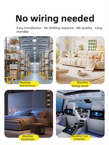 Κάμερα παρακολούθησης υψηλής ευκρίνειας τύπου cat eye για οικιακή ασύρματη λειτουργία smartphone με τηλεχειριστήριο, βρόχο βίντεο, σύνδεση wifi χωρίς διατρήσεις