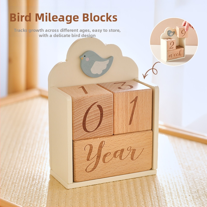 Amazoni piiriülene beebi varajase lapsepõlve kasvu mälestusfoto puidust klots rekvisiidid kaunistused sünnipäevakaart foto verstapost