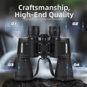 Piiriülesed binoklid suure võimsusega HD professionaalsed kontsert-öönägemisprillid lastele kümne tuhande meetri õuevõistlus
