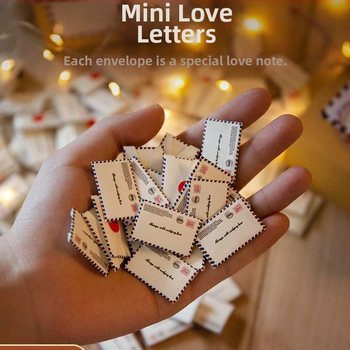 Мини любовно писмо до приятели от мъжки и женски пол, креативен подарък за рожден ден, направи си сам, ръкописно признание, предложение, любовни думи, капсула, малка хартия