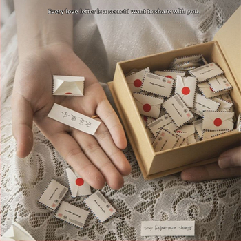 Мини любовно писмо до приятели от мъжки и женски пол, креативен подарък за рожден ден, направи си сам, ръкописно признание, предложение, любовни думи, капсула, малка хартия