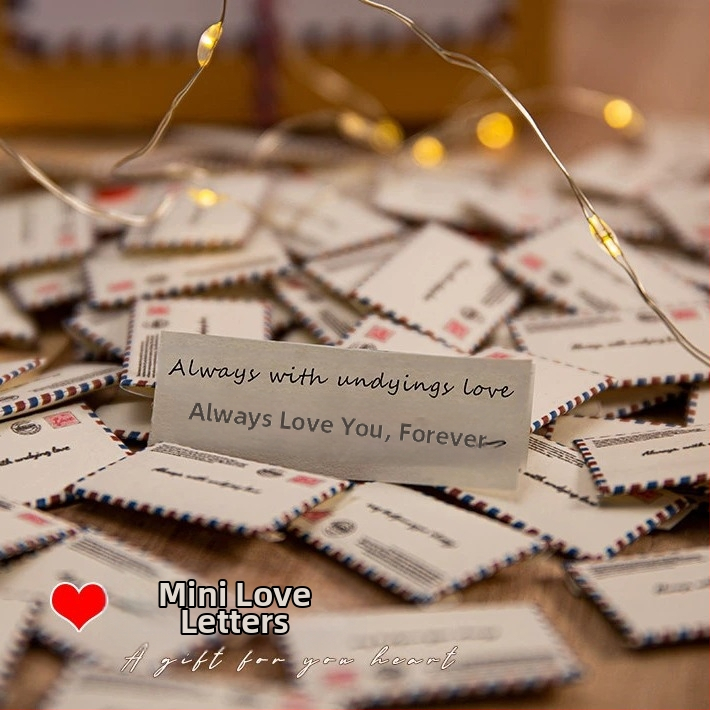 Мини любовно писмо до приятели от мъжки и женски пол, креативен подарък за рожден ден, направи си сам, ръкописно признание, предложение, любовни думи, капсула, малка хартия