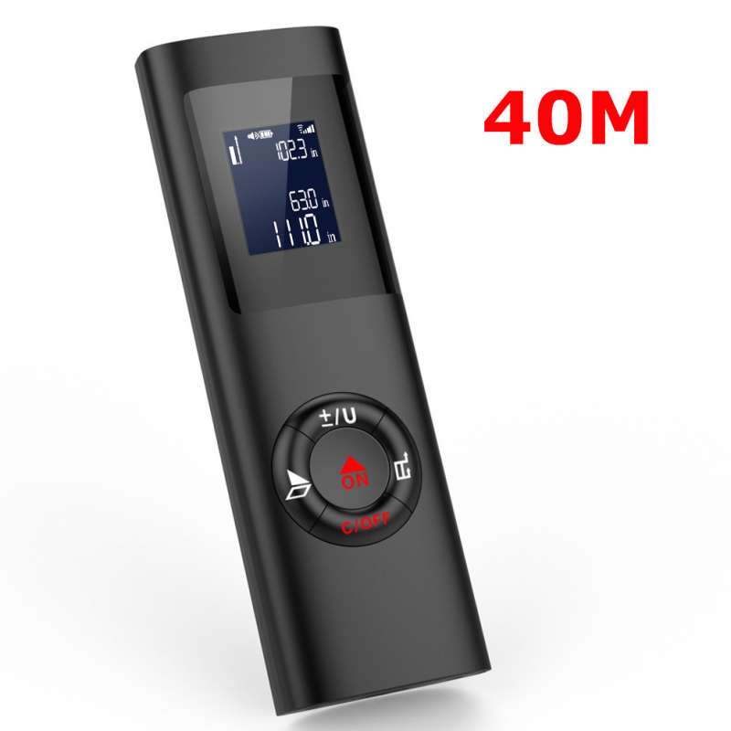 Tālmērs 40 metru lāzera tālmērs mini gaismas pārnēsājams uzlādējams augstas precizitātes pārrobežu ārējās tirdzniecības angļu lāzera lineāls