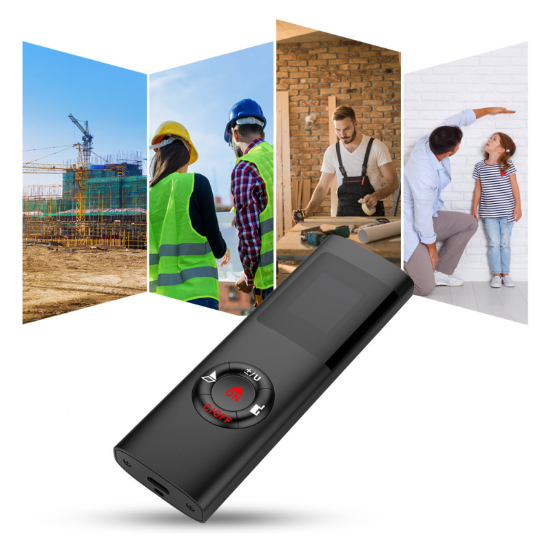 Kaugusmõõtja 40 meetri laserkaugusmõõtja minivalgusti kaasaskantav laetav ülitäpne piiriülene väliskaubandus inglise laserjoonlaud