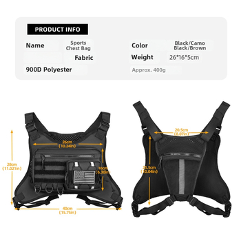 Τσάντα στήθους για διασυνοριακά αθλητικά τακτικά γιλέκα για εξωτερικούς χώρους, τσάντα στήθους για αθλητικά αθλήματα, ρυθμιζόμενο γιλέκο πνευμοθώρακα για ιππασία, γιλέκο για εξωτερικούς χώρους