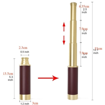 Едноцевен пиратски телескоп Карибски ретро разтегателен колан кожена чанта подарък лице фабрика първичен източник на едро