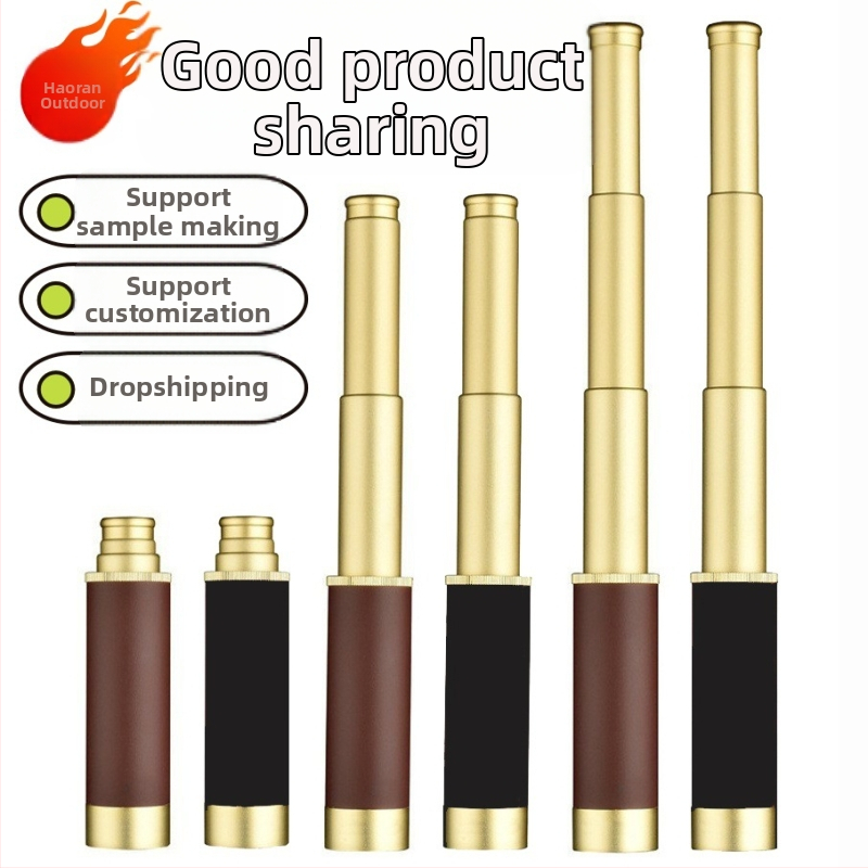 Едноцевен пиратски телескоп Карибски ретро разтегателен колан кожена чанта подарък лице фабрика първичен източник на едро