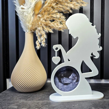 Piiriülene ultraheli kujutisega ornament kingitus emadele ultraheli fotomälestusnäidiku alus