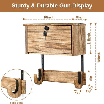 Ξύλινη βάση για τουφέκια, εσωτερική επιτοίχια βάση για επίδειξη τουφεκιών, ξύλινη βάση για όπλα
