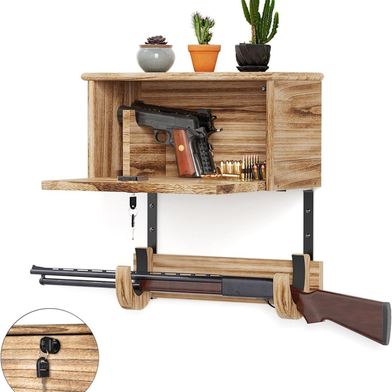 piiriülene puidust vintpüssiriiul puidust vintpüssiriiul siseruumidesse seinale kinnitatav vintpüssi näidisriiul puidust relvariiul