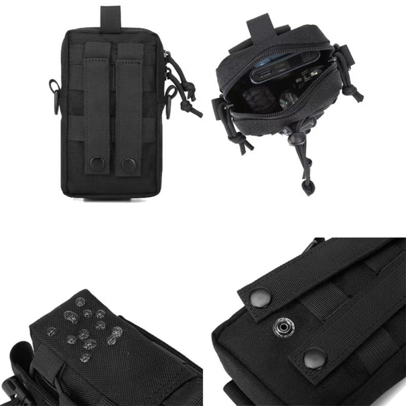 Välistingimustes kasutatav multifunktsionaalne taktikaline veepudeli vöökott Molle väike õlakott jalgrattasõiduks mägironimiseks kaasaskantav mobiiltelefoni veepudeli kott
