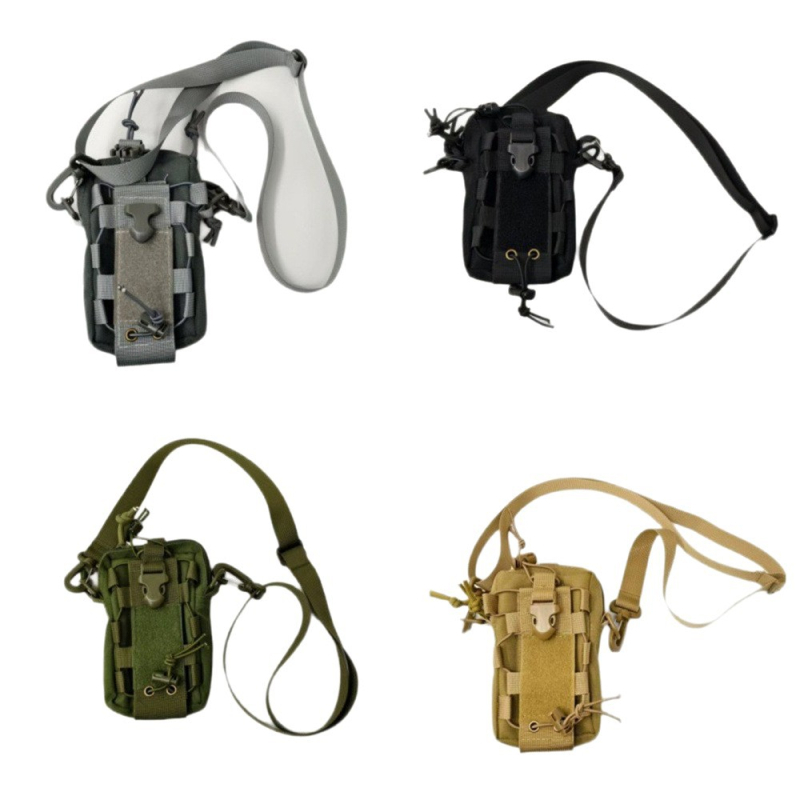 Välistingimustes kasutatav multifunktsionaalne taktikaline veepudeli vöökott Molle väike õlakott jalgrattasõiduks mägironimiseks kaasaskantav mobiiltelefoni veepudeli kott
