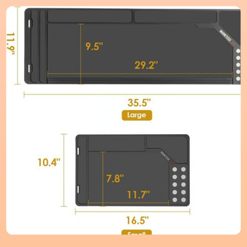 ☋ Διασυνοριακό σε απόθεμα χαλάκι καθαρισμού G-Un με μαγνητικές κουκκίδες, αντιολισθητικό και ανθεκτικό στο λάδι πανάκι καθαρισμού