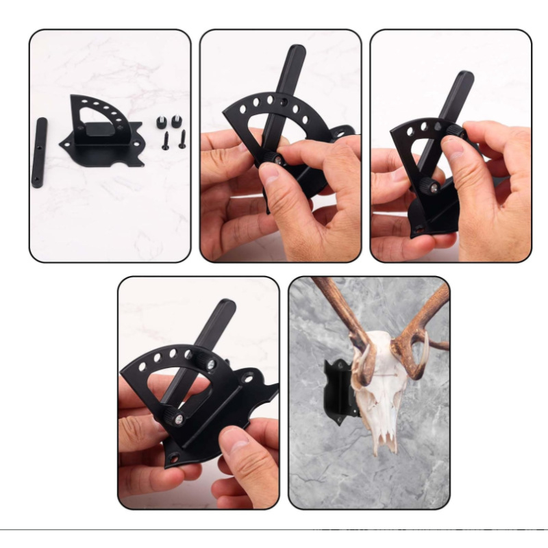 Elnio kaukolės tvirtinimo kabliukas, briedžio kaukolės pakaba su lengvai tvirtinama šakute, rago kaukolės pakaba, pakabinama elnio galva