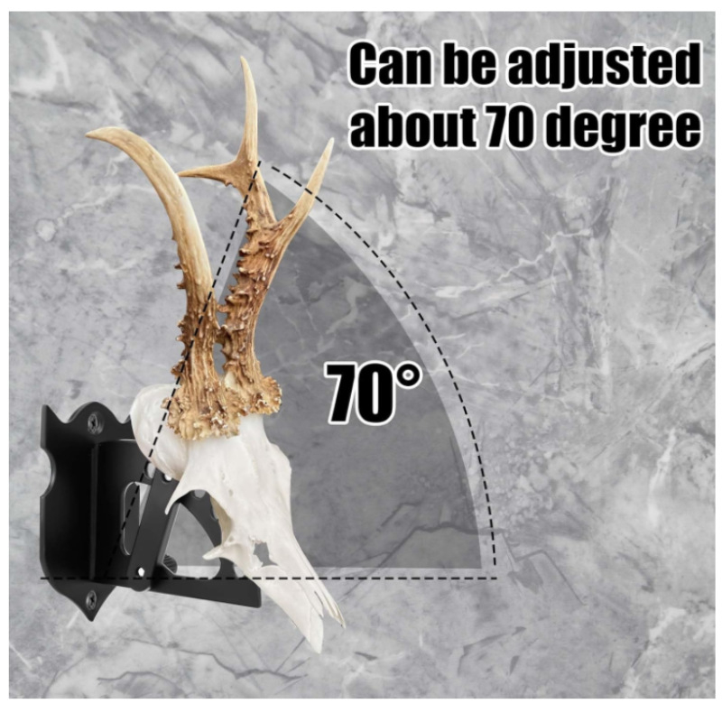 Elnio kaukolės tvirtinimo kabliukas, briedžio kaukolės pakaba su lengvai tvirtinama šakute, rago kaukolės pakaba, pakabinama elnio galva