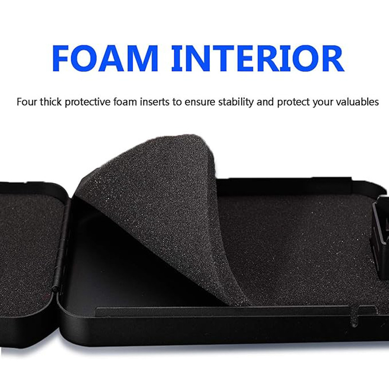 Amazon maza pārnēsājama pistoles kastes rotaslietu rotaslietu kaste skaidras naudas automašīnas paroles pogas durvju atvēršanai