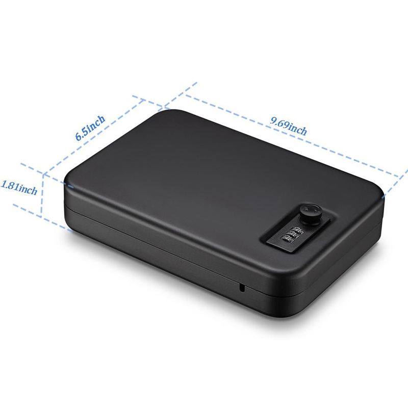 Amazon maza pārnēsājama pistoles kastes rotaslietu rotaslietu kaste skaidras naudas automašīnas paroles pogas durvju atvēršanai