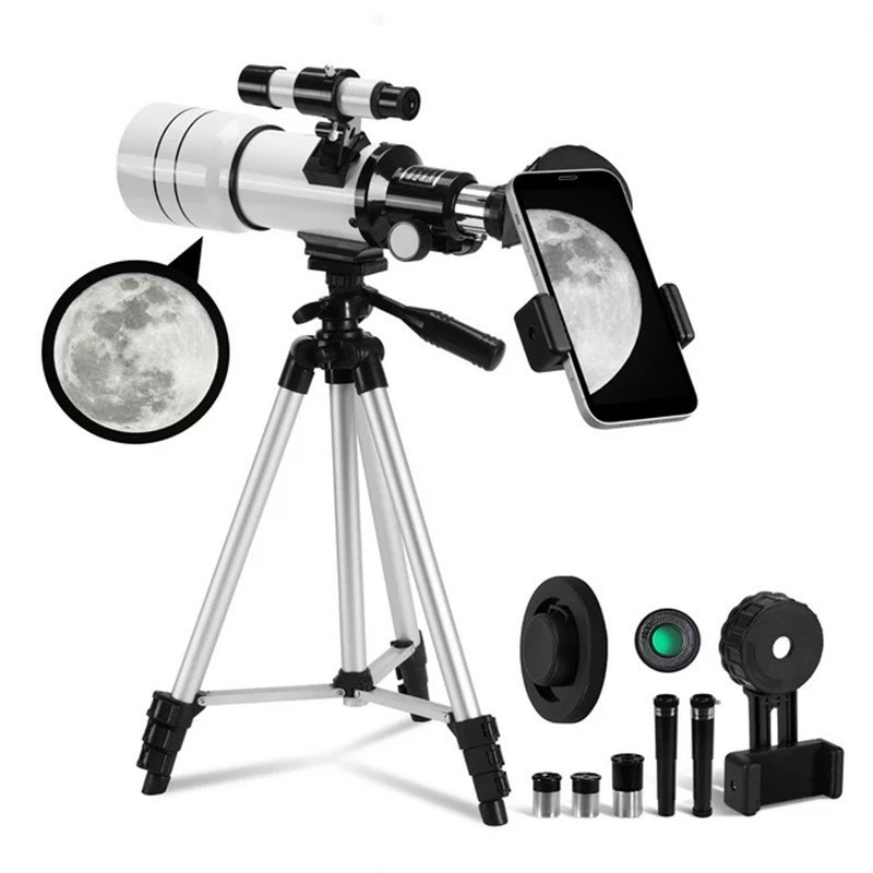 Gamintojo didmeninė prekyba F30070M astronominiu teleskopu su žvaigždžių ieškikliu, didelės raiškos, didelio galingumo monokuliniais vaikiškais studentų akiniais