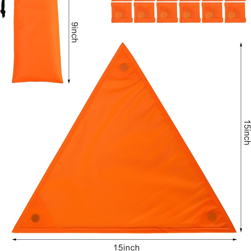 Piiriülene uus toode, 4-osaline veekindel jahipidiklamber, oranž turvapaneel 12 magnetilise nupu ja hoiukotiga