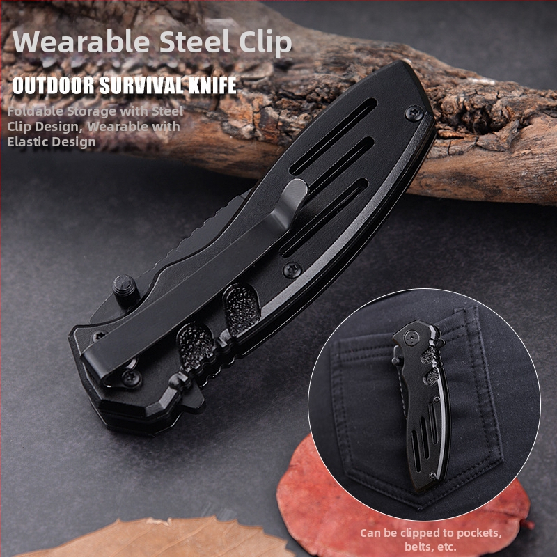G219 Сгъваем нож с висока твърдост, тактически нож за къмпинг на открито, многофункционален нож за оцеляване, мини нож за отбрана