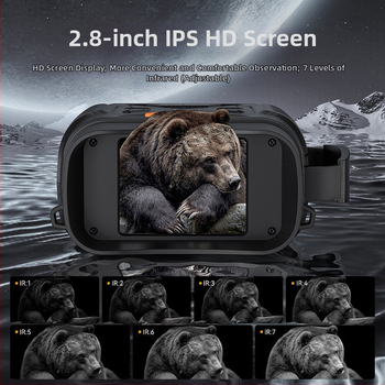 Jauns 4K vāja apgaismojuma pilnkrāsu nakts redzamības binoklis ar liela ekrāna īpaši augstas izšķirtspējas infrasarkano staru āra digitālo teleskopu nakts redzamībai