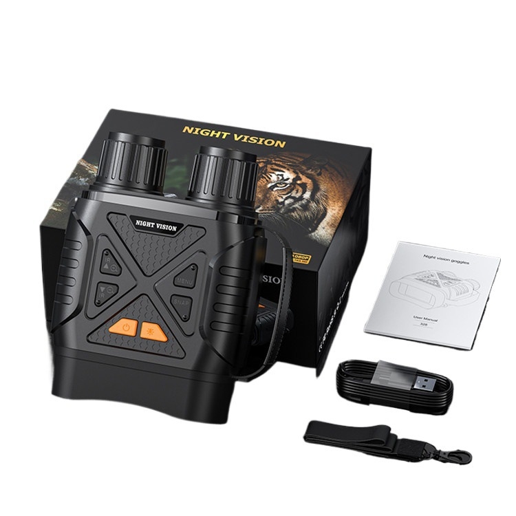 Jauns 4K vāja apgaismojuma pilnkrāsu nakts redzamības binoklis ar liela ekrāna īpaši augstas izšķirtspējas infrasarkano staru āra digitālo teleskopu nakts redzamībai