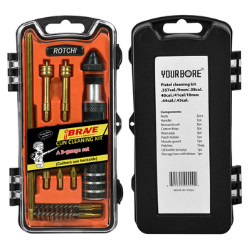 Relvapuhastuskomplektid. 177 .223 .308 kaliibriga 5,56 mm 7,62 mm 12 harjaga puhastusvahend