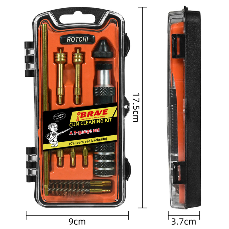 Relvapuhastuskomplektid. 177 .223 .308 kaliibriga 5,56 mm 7,62 mm 12 harjaga puhastusvahend