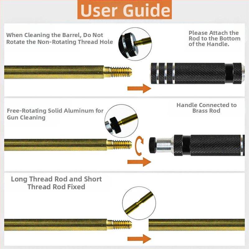 Relvapuhastuskomplektid. 177 .223 .308 kaliibriga 5,56 mm 7,62 mm 12 harjaga puhastusvahend