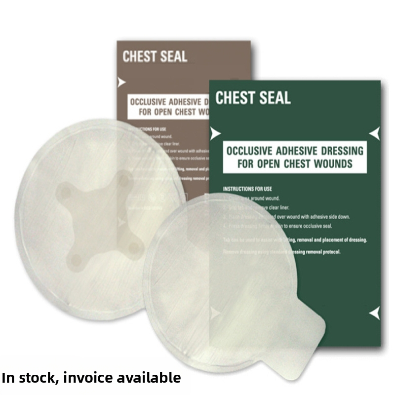 Стикери за запечатване на гърди, животоспасяващо оборудване, стикери за гърди с отвори, четири отвора, стикери за гърди, английска версия, производител на стикери за запечатване на гърди, външна търговия