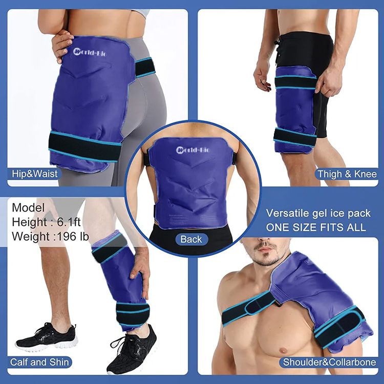 Sportinė minkšto gelio apsauginė įranga, ledo paketas klubams, tarpkojiui, karštas ir šaltas kompresas, ledo pagalvėlė, fizioterapijos reikmenys.