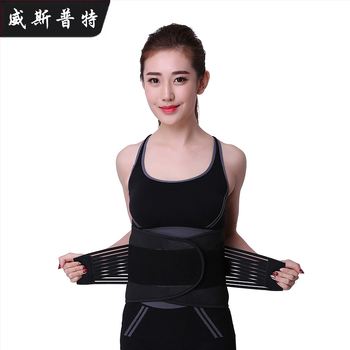 Piiriülene spordi higistamisvastane vöökaitse fitness hingav suur vöö soe tugi sinine ja must vöökaitse