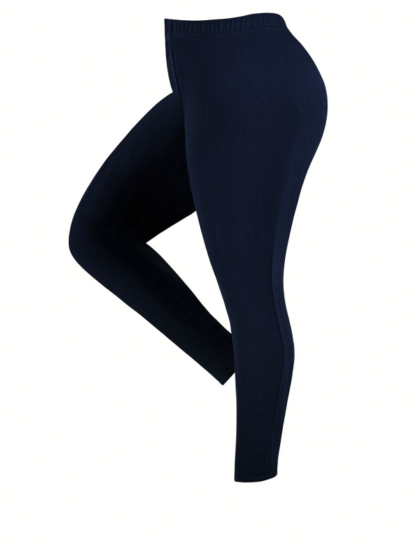 pluss-suuruses ühevärviline lapitehnikas keerdmustriga lihtne vabaaja kleit ja püksid, kaheosaline komplekt